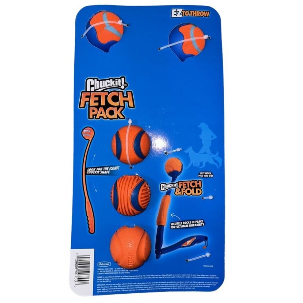 Chuckit! Classic Ball Launcher Fetch Pack 7-Piece Set Pet Dog Fetch Toy - Picture 2 of 7